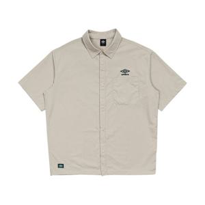 엄브로 클래식 반팔 카라 셔츠 UQ221CJK44BGY1