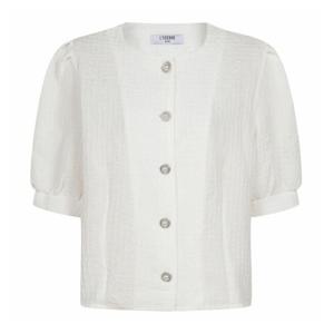 [레코브](레코브) 턱 소매 볼륨 반팔 블라우스(LC61C5BL514X)