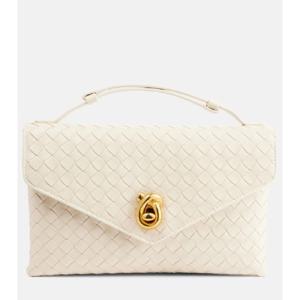 Bottega Veneta Knot Lock 인트레치아토 레더 토트 백 P01054773