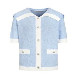 [JJ JIGOTT][JJ지고트]와이드 칼라 배색 가디건 GN6P1CD61