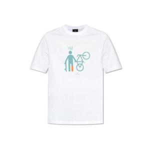 PS Paul Smith 로고 프린트 크루넥 티셔츠 M2R220XPP4700 01 TP942525855