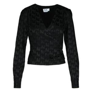 MSGM 올오버 패턴 브이넥 블라우스 3741MDM04247616 99 TP936597689