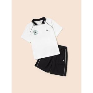 [빈폴키즈] BP FOOTBALL CLUB 칼라 그래픽 2PCS 상하 세트  화이트 (BI5642U911)