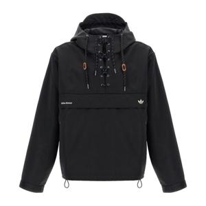 아디다스 폴리시드 테크니컬 패브릭 아노락 JM8217 BLACK