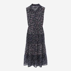 [써스데이아일랜드][여성]플라워 믹스 카라 슬리브리스 원피스(T254MOP296W)