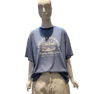 [오조크]ENDLESS SUMMER 린넨 라운드 반팔티셔츠 FOTMCTR571P