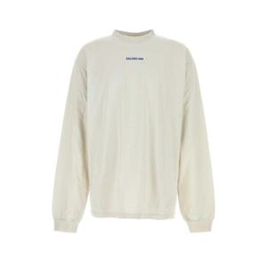 BALENCIAGA Chalk cotton t-shirt 744449TSVO9 8016