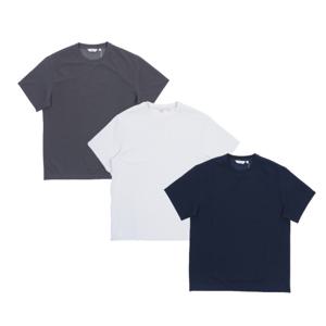 [리얼지오지아]25SS [3컬러] 스판조직 라운드 반팔티 ADF3TR1903CW