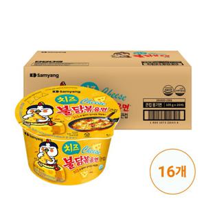 [삼양식품] 큰컵 치즈불닭볶음면 105g x 16개(1박스)
