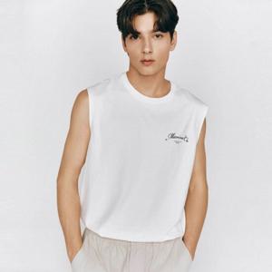 [지오다노] 남성 코튼 저지 민소매 프린트 머슬티 095507