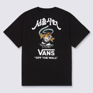 [반스]서울 타이거 반소매 티셔츠  VN000W22BLK