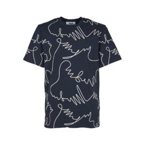 MSGM 로고 자수 저지 티셔츠 3840MM93257096 89 TP935002640