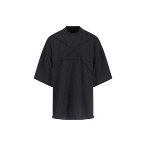Rick Owens DRKSHDW Tommy T 노출 솔기 티셔츠 DU02D2259RIGET 109 TP936268813