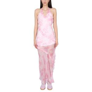 MSGM 쉬어 러플 디테일 민소매 맥시 드레스 3442MDA07237350 12 TP944418458