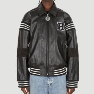 25 FW 허니퍼킹디존 x Keith Haring 봄버 레더 자켓 HFD05J103 1
