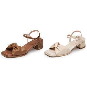 RENSAC5305G3 G9 금강제화 랜드로바 르느와르 여성 리본 샌들 2 color(굽 4cm)