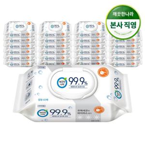 [깨끗한나라] 99.9% 클린 손소독 물티슈 캡형 (60매 x 24팩)