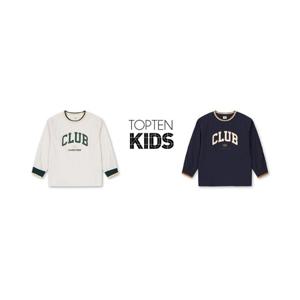 [탑텐키즈]MKE3TR1211 탑텐키즈 24년 FW 남아) 립배색 화섬 스웨트셔츠