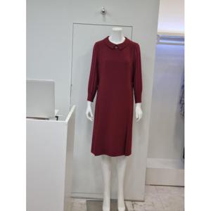 벨리시앙 세이브존04 둥근카라 쉬폰소매 배색 원피스 OP3303