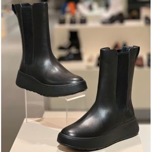 핏플랍24FW F-모드 레더 여성 캐프 부츠 FFSO4F607BK 올블랙