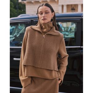 닥스 여성 24FW 역시즌세일울캐시미어카멜 니트베스트 워머 스누드 DLMU4D101CM