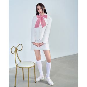 플라스틱아일랜드  (PR2WS362) [C]트위드 A라인 미니 스커트