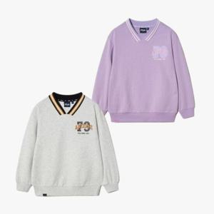 휠라키즈(FILA KIDS) (FK2POH1304X) V넥 요꼬 맨투맨 아동티셔츠