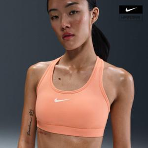 [나이키] 스우시 미디엄 서포트 여성 패드 스포츠 브라 DX6822-844