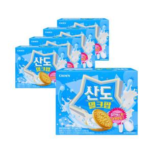 크라운 산도 밀크팝 161g x 5개
