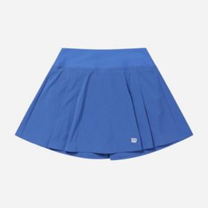 윌슨반바지 LQC W241002TSK41-BLU 여성 더블매쉬 플리츠 스커트