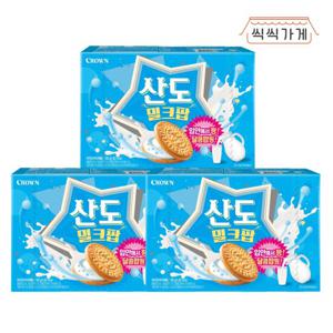 크라운산도 밀크팝 161g x 3ea