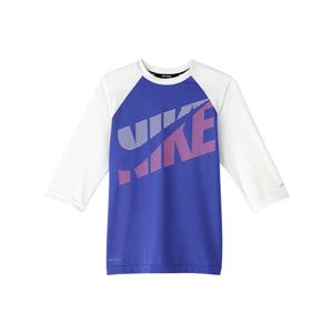 [나이키 스윔]아동래쉬가드 여아동 틸트 숏슬리브 래쉬가드 NESSA750-584