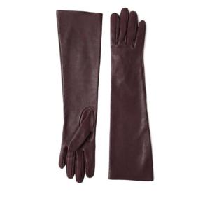 25 SS Brunello Cucinelli 레더 롱 장갑 MPNGP9005C4243 TP439059815