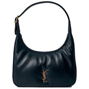 25 SS 생로랑 미니 호보 Mini Hobo 스무스 레더 숄더백 블랙 791484 AACX7 1000