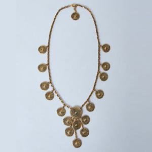 25 SS 생로랑 medallion 메달리온 메탈 참 팬던트 네크리스 820040 Y1500 8060