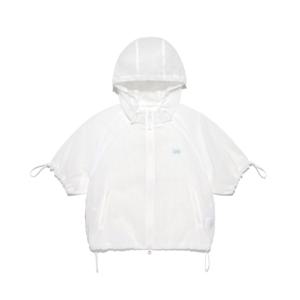 LEE 우먼 나일론 반팔 후드 윈드브레이커 B1 LE2502JK73 WH LB