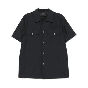 25 SS 존리치몬드 로고 자수 셔츠 RMP25231CACTI TP436673313