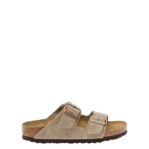 BIRKENSTOCK 애리조나 토프, 스웨이드 가죽 051463TAUPE