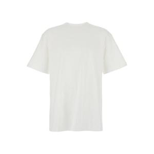 PURPLE BRAND White Crewneck T-Shirt with Dropped Shoulders in Cotton Man P117HJCM724