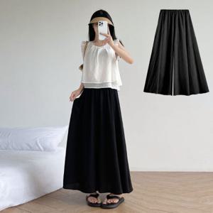 샵앤) 여성 플리츠 밴딩 체형커버 치마바지 WLD-WPT-SIS899