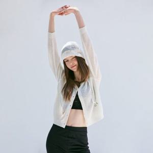 [에고이스트][BLUE LABEL] 후드 네트 루즈핏 가디건(ER3OKG40)