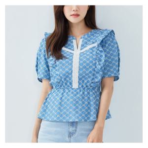 [로엠]페플럼 아일렛 블라우스 (RMBLC26RT5-T)