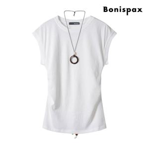 보니스팍스  써클 네크리스 라운드 반팔 티셔츠 (XP6TS016M0)