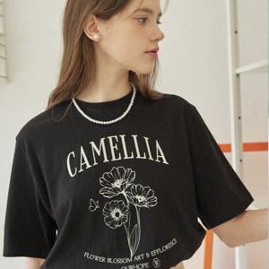 [아워호프] Camellia T-shirt - Black [H23SM-TS005-BLA]