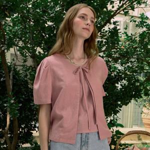 [논로컬] Linen Half Sleeve Cardigan - Indi Pink [N25SMBL001IP]