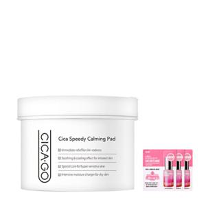 시카고 시카 스피디 카밍 패드 70매 (100g) (시카술톤패드) (+증정  NEW잡티로즈쎄럼 1mlx3개)