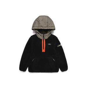 [내셔널지오그래픽 키즈] N204KHD930 배색 플리스 후드CARBON BLACK