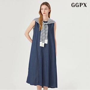 [GGPX]데님 민소매 원피스 (GOBOW019D)