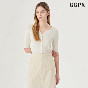[GGPX]린넨 골지 반팔 가디건 (GOBCK002D)