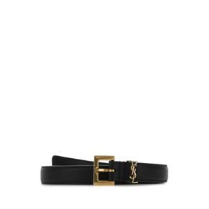 생로랑 가죽 벨트 612616DTI0W1000 BLACK DOM